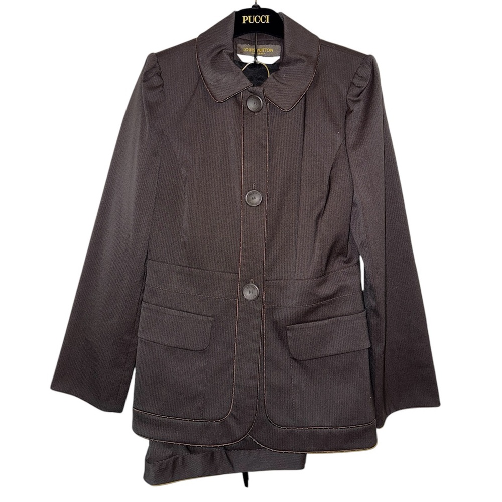 NEW Louis Vuitton Brown suit Jacket with matching trouser pants